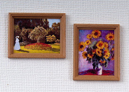 Bilder, rechteckig, Puppenstubenminiatur 1zu12