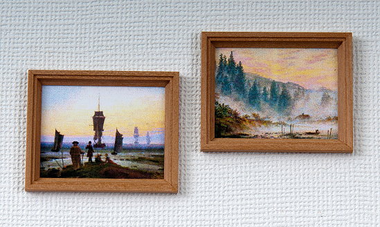 Bilder, rechteckig, Puppenstubenminiatur 1zu12