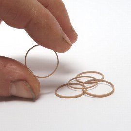 Holzringe 18 mm, Bastelmaterial für Miniaturen 1zu12