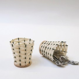 Papierkorb, Puppenstubenminiatur im Maßstab 1zu12