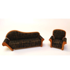 Sofa, Puppenhausmöbel im Maßstab 1zu12