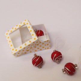 Weihnachtsbaumkugel, Miniatur im Maßstab 1zu12