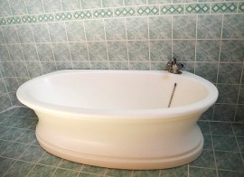 Badewanne, Puppenstubenmöbel, Maßstab 1zu12