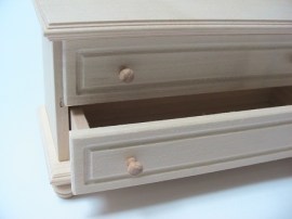 Kommode, Detailbild, Puppenstubenmöbel in 1zu12