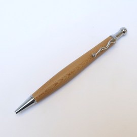Holzkugelschreiber, Platane, handgedrechselt