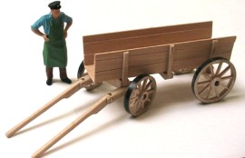 Pferdewagen, im Maßstab 1zu43