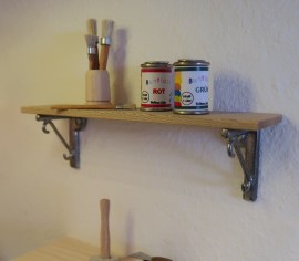 Wandbord, Puppenstubenminiatur im Maßstab 1zu12
